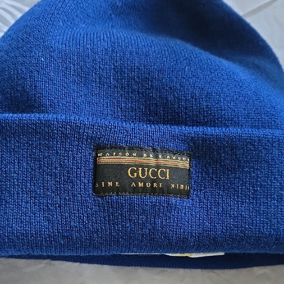 Gucci Blue Knit Beanie - Picture 1 of 7